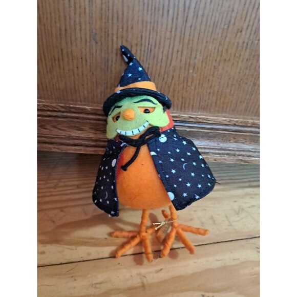 Target Hyde & Eek Featherly Friends Cackles Halloween Witch Fabric Bird 2019 - Picture 1 of 2